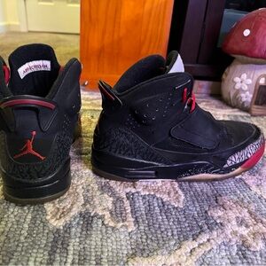 Jordan Black and Red Men's Sneakers